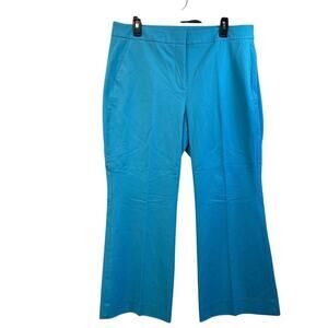 J Crew Womens 14 Light Blue Wide Leg Dress Pants AJ420 Office Wear / Party